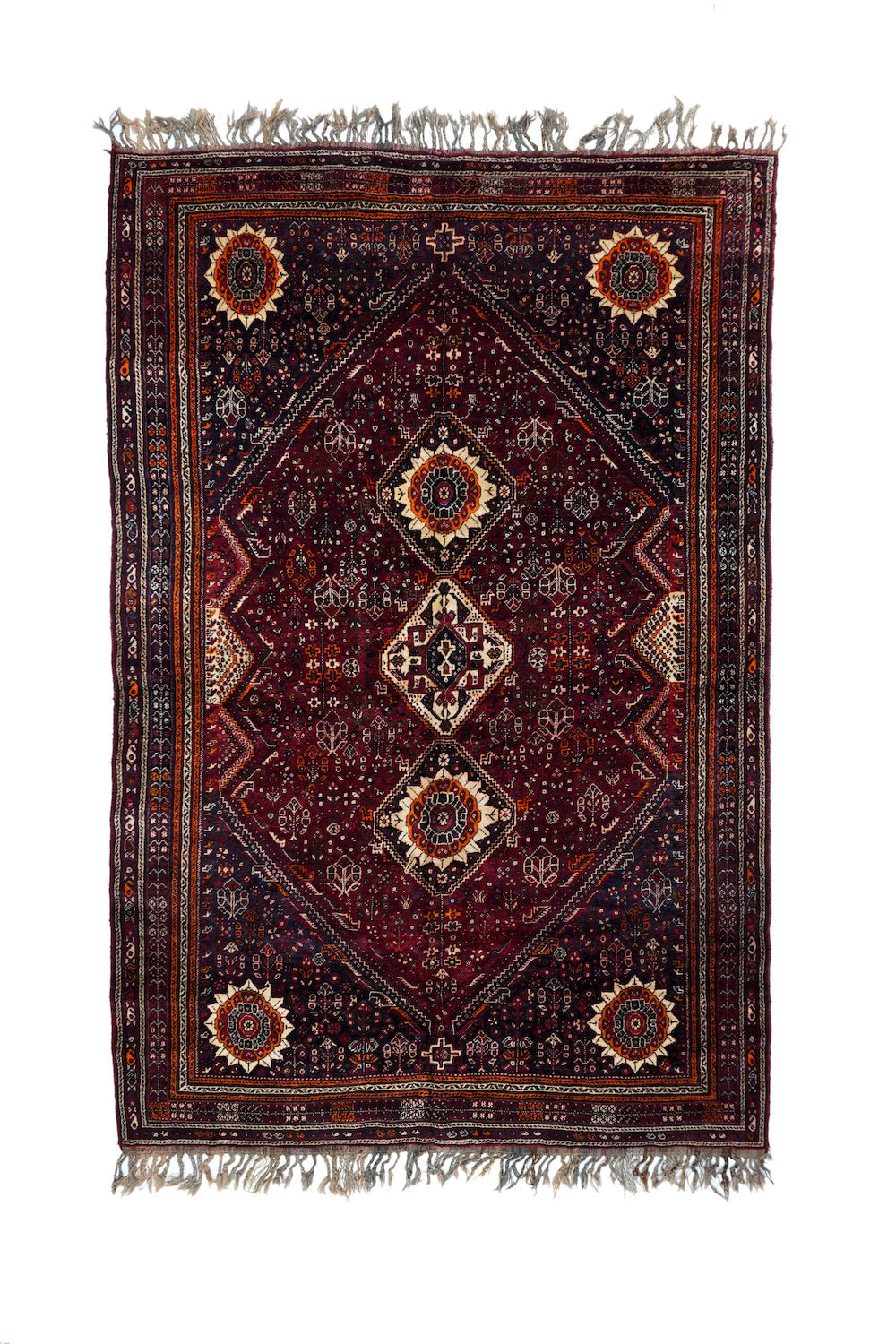 Vintage shiraz rug ⑲ Vintage Shiraz Rug 7'0'' x 10'7'' – Victor Gallery