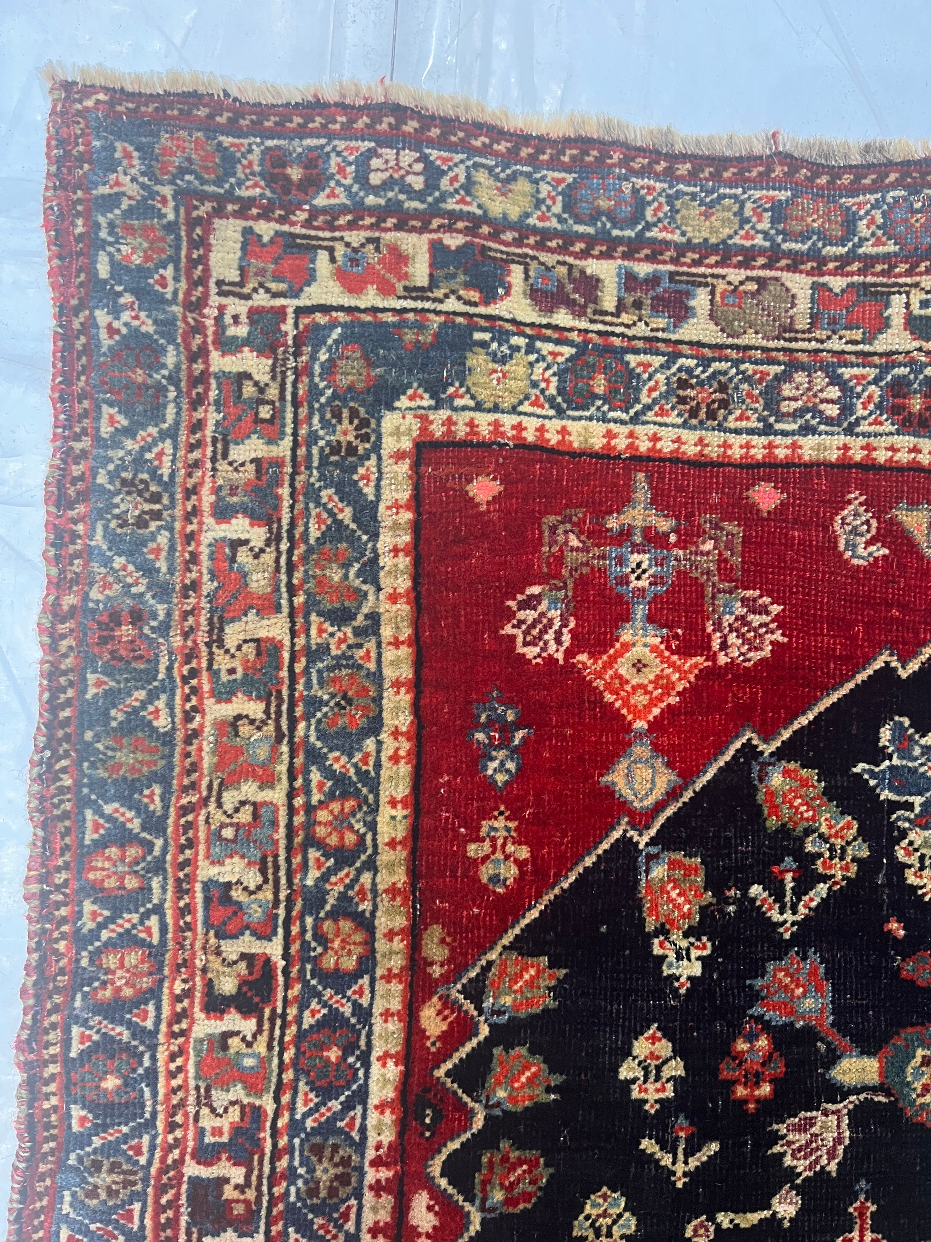 Antique Qashqai Rug 2'7” x 4'6” – Victor Gallery