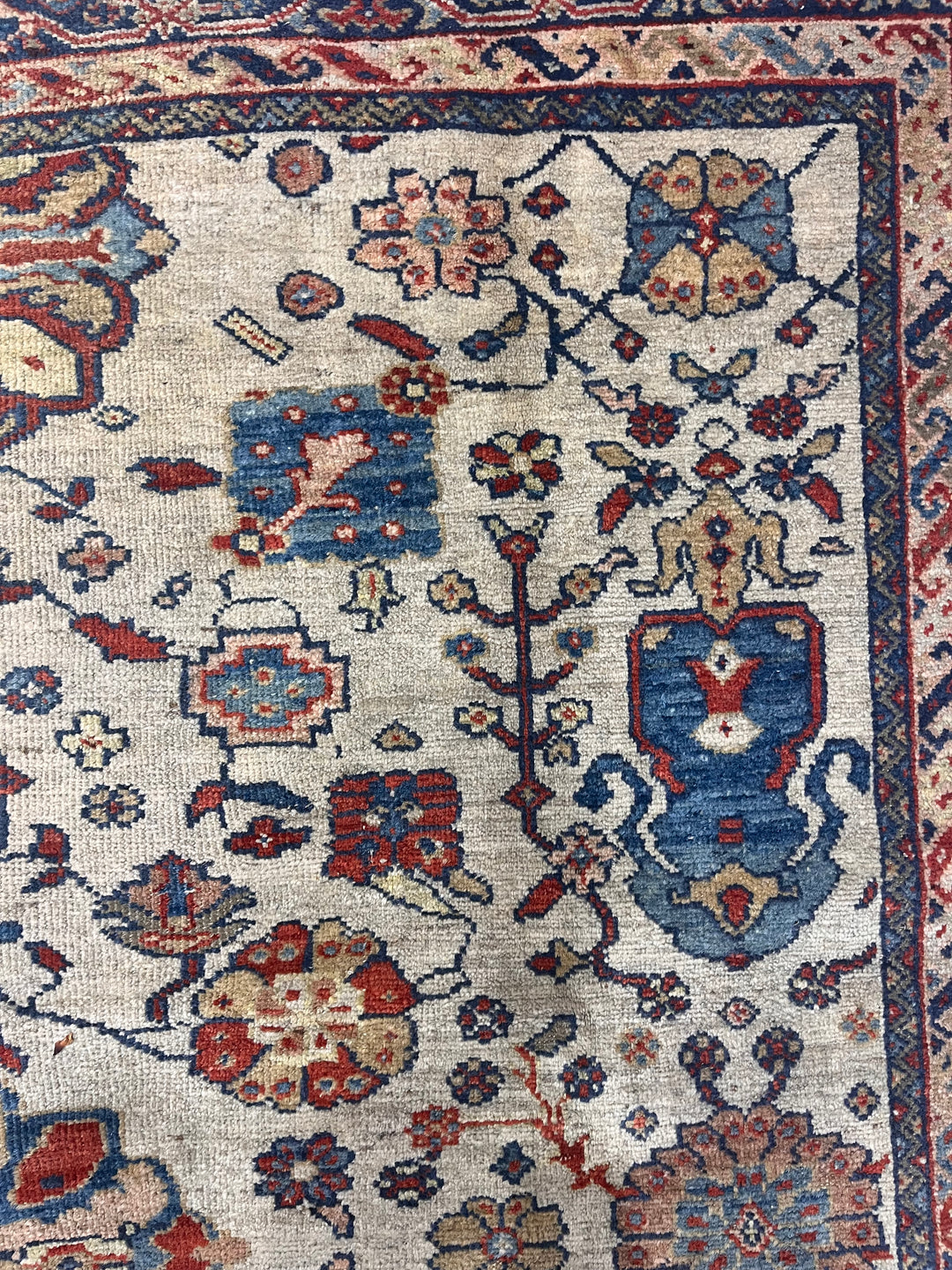 Antique Persian Sultanabad Mahal Rug 7’2" x 10’1”