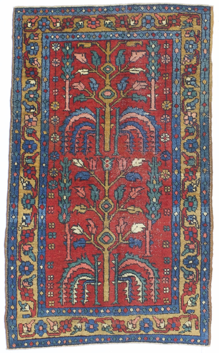 Antique Persian Heriz Rug 2'9" x 4’6”
