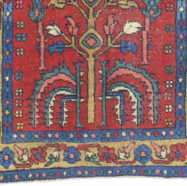 Antique Persian Heriz Rug 2'9" x 4’6”