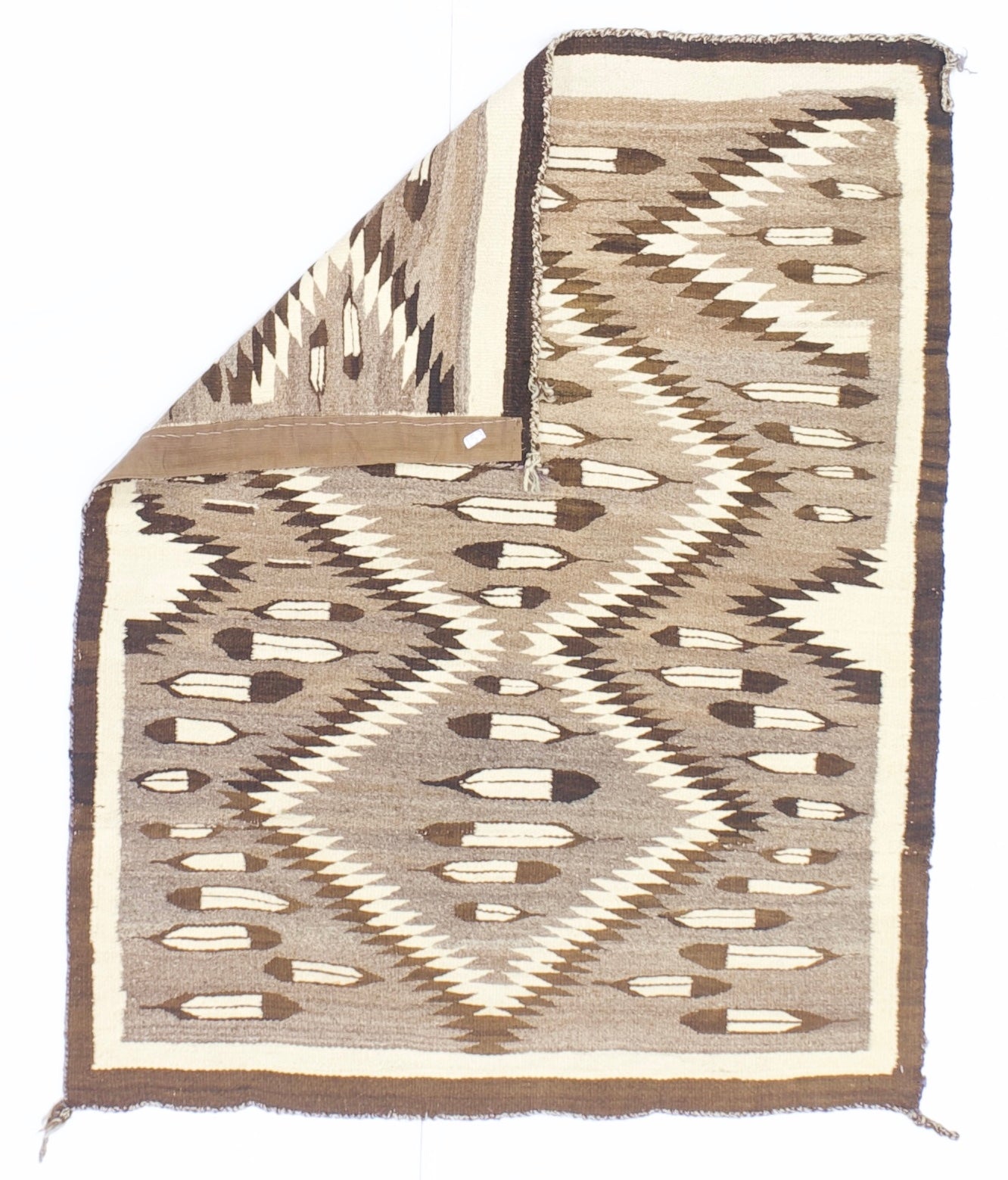 Fine Antique American Indian Navajo Rug 3'5” x 4'3