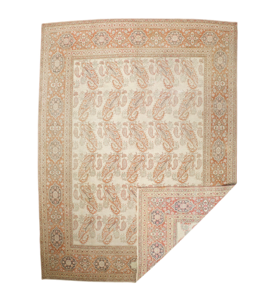 Antique Persian Haji Jailli Tabriz Rug 9'5" x 12’5”