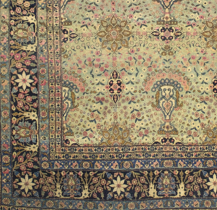 Antique Persian Tehran Rug 6'7" x 10'1"
