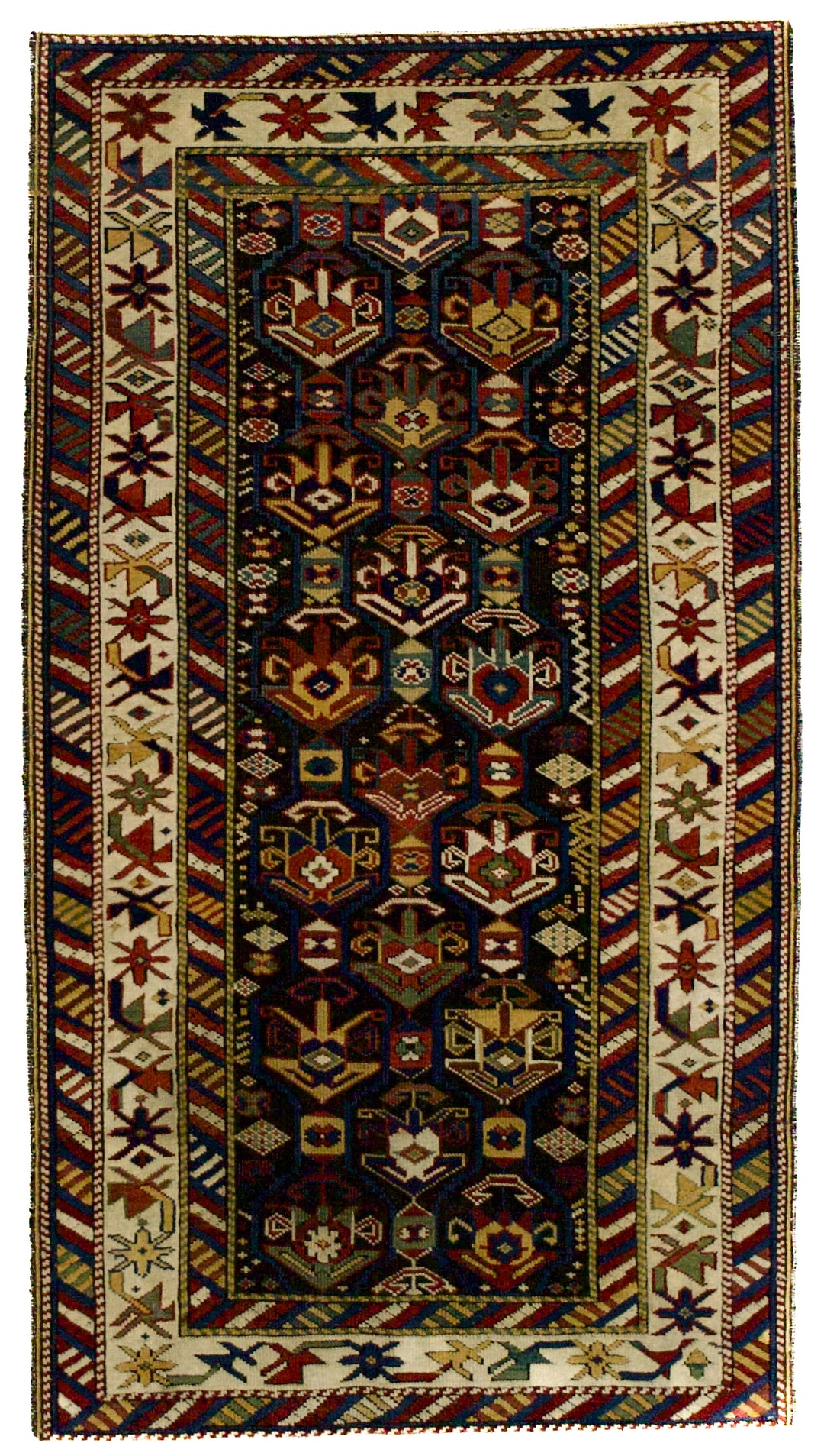 Antique Caucasian Kuba Rug 3’1" x 5’7"