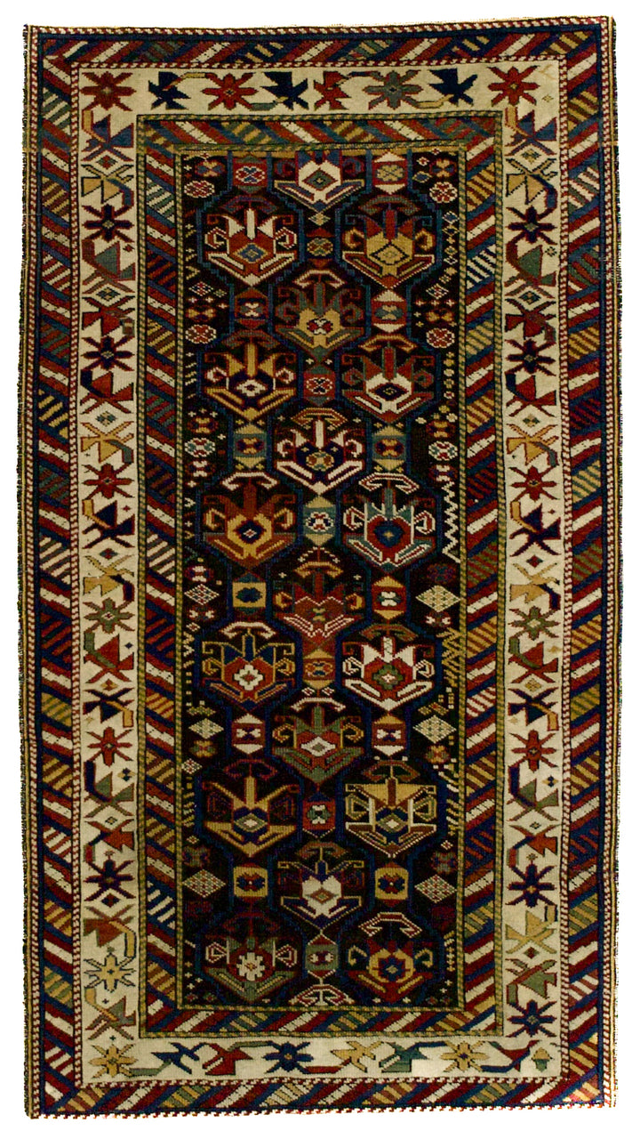 Antique Caucasian Kuba Rug 3’1" x 5’7"