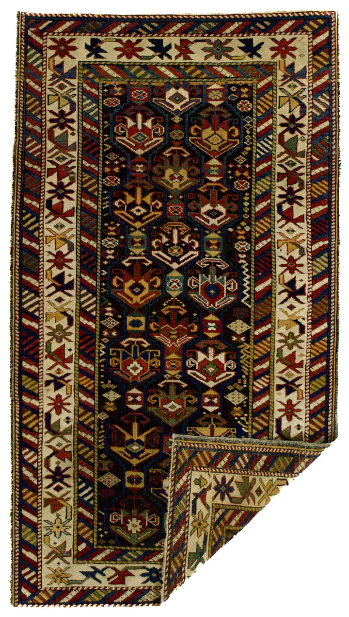 Antique Caucasian Kuba Rug 3’1" x 5’7"