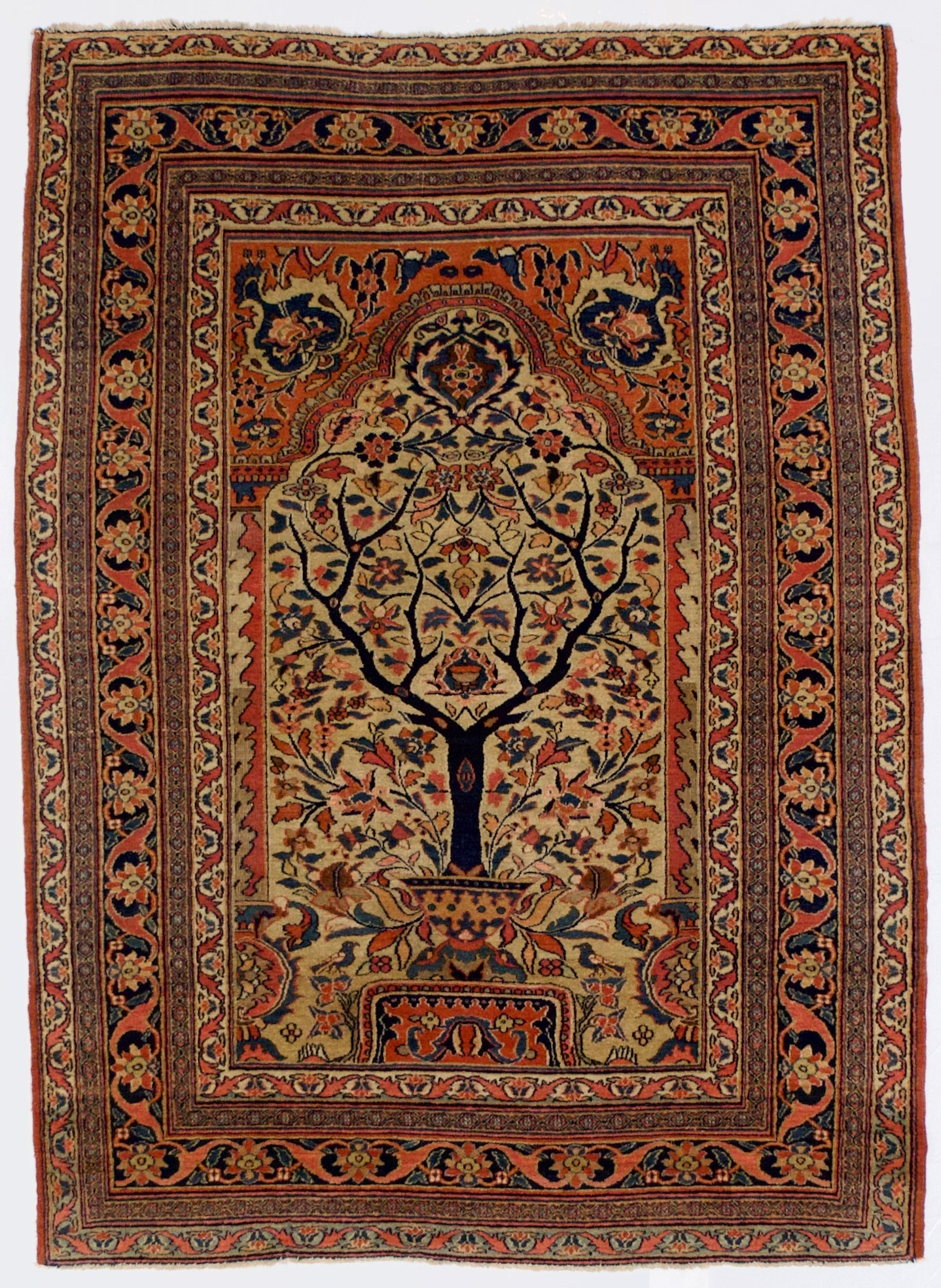 Antique Persian Doroksh Rug 4’2