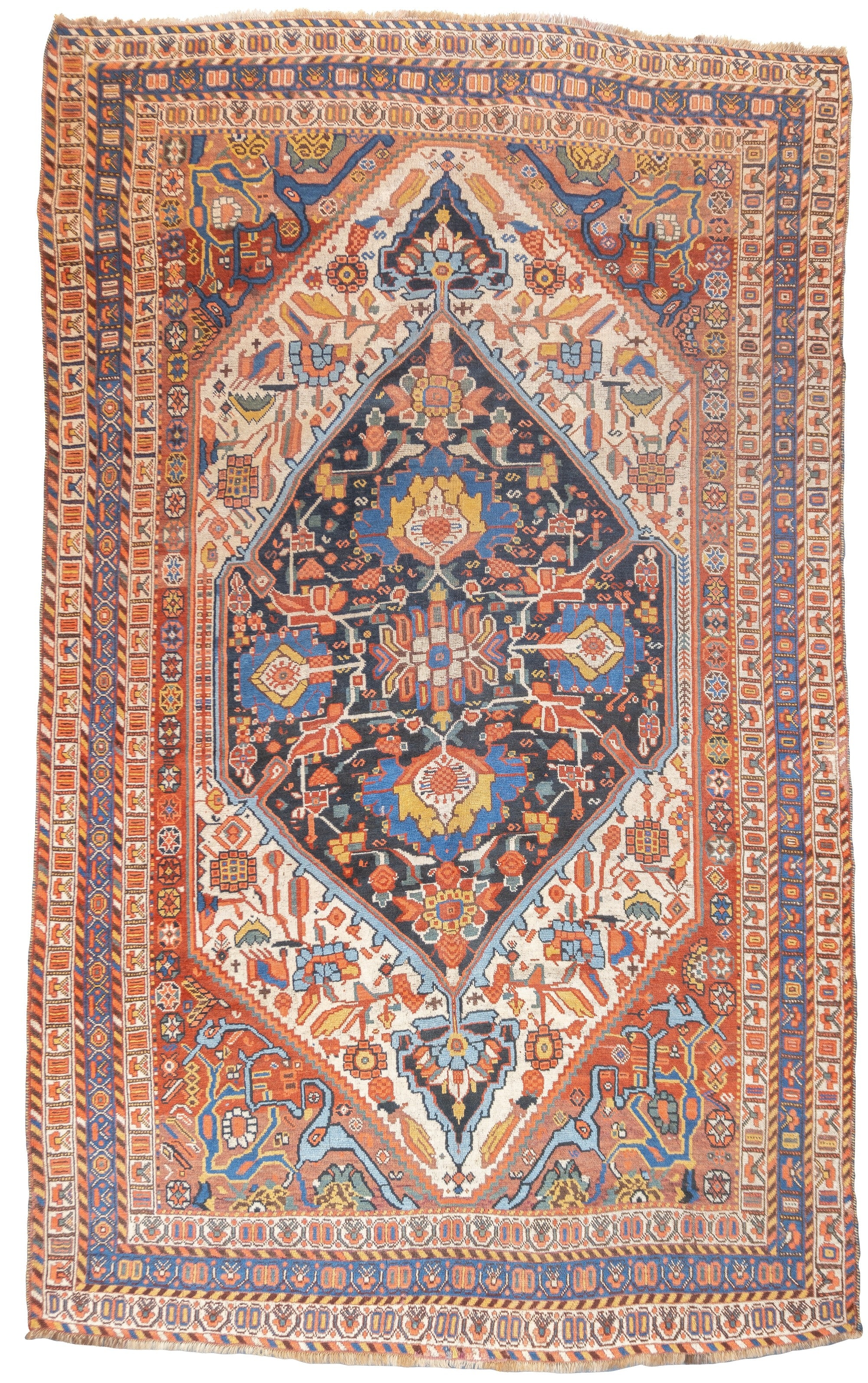 Antique Qashqai Rug 5'6'' x 9'1'' – Victor Gallery