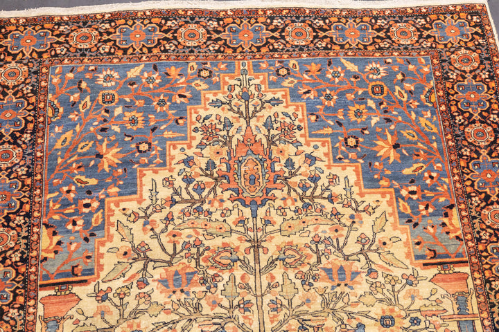 Antique Farahan Sarouk Rug 4'3'' x 6'7''