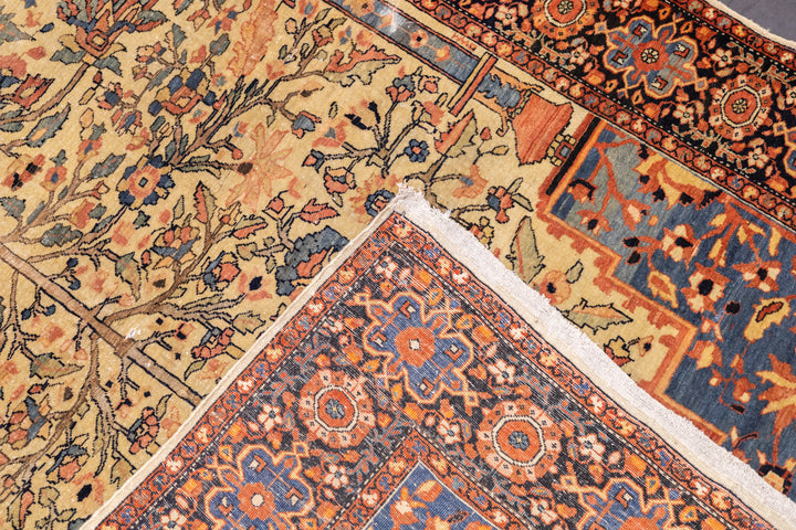 Antique Farahan Sarouk Rug 4'3'' x 6'7''