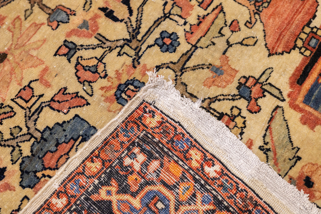 Antique Farahan Sarouk Rug 4'3'' x 6'7''
