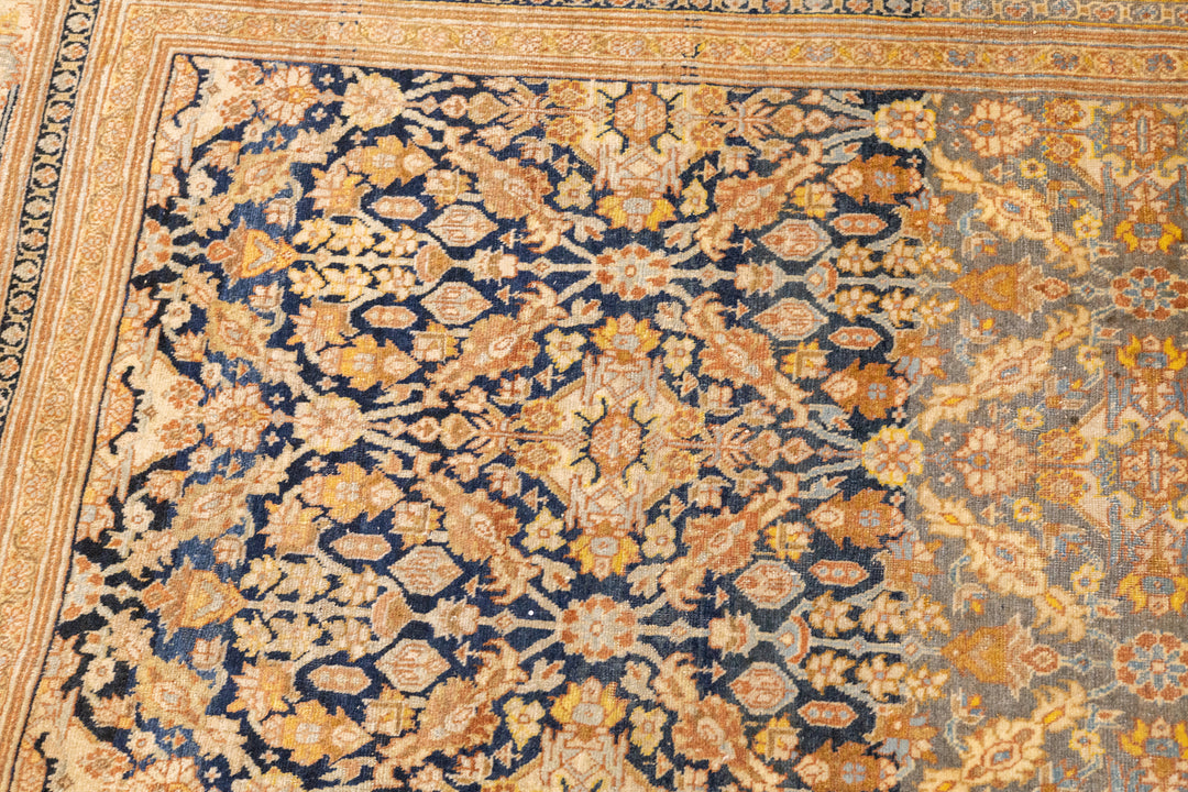 Antique Haji Jalili Tabriz Rug 4'5'' x 5'4''