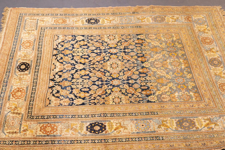 Antique Haji Jalili Tabriz Rug 4'5'' x 5'4''