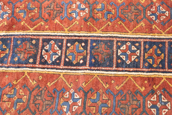 Antique Caucasian Kazak Rug 4'4'' x 8'0"