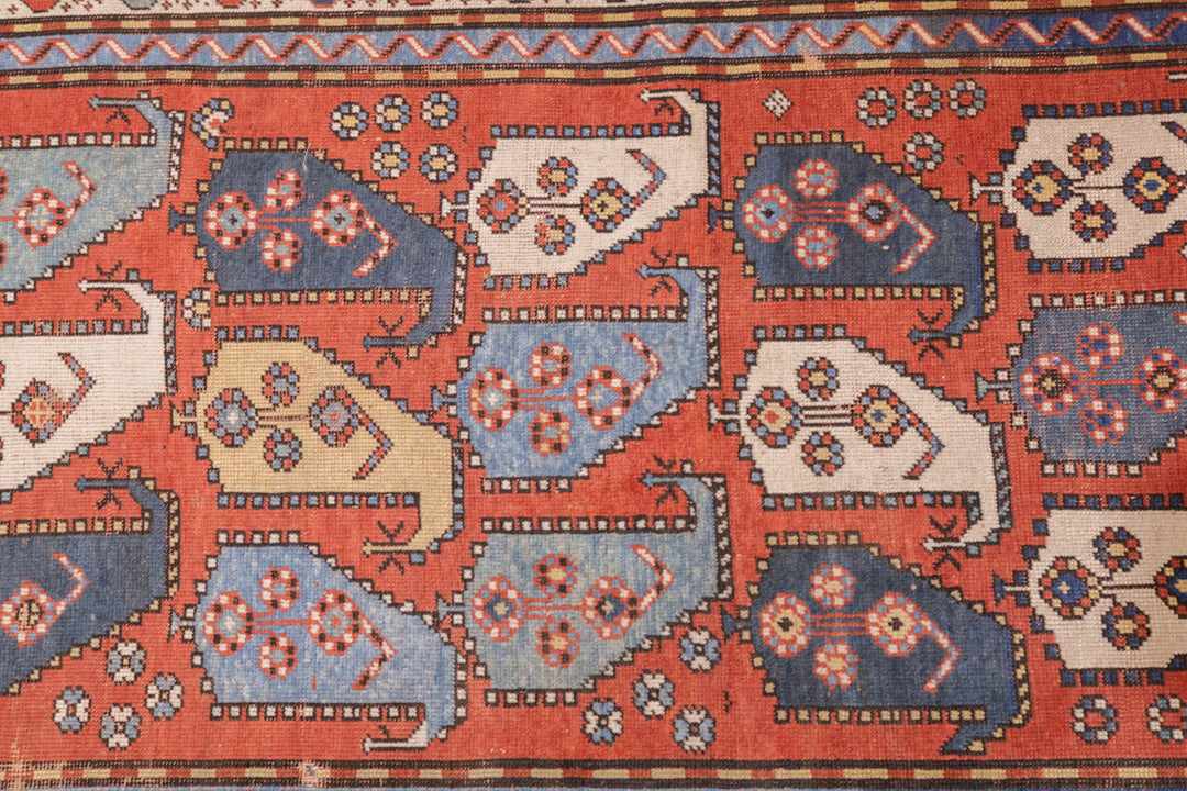 Antique Kazak Rug 3'9'' x 6'1''