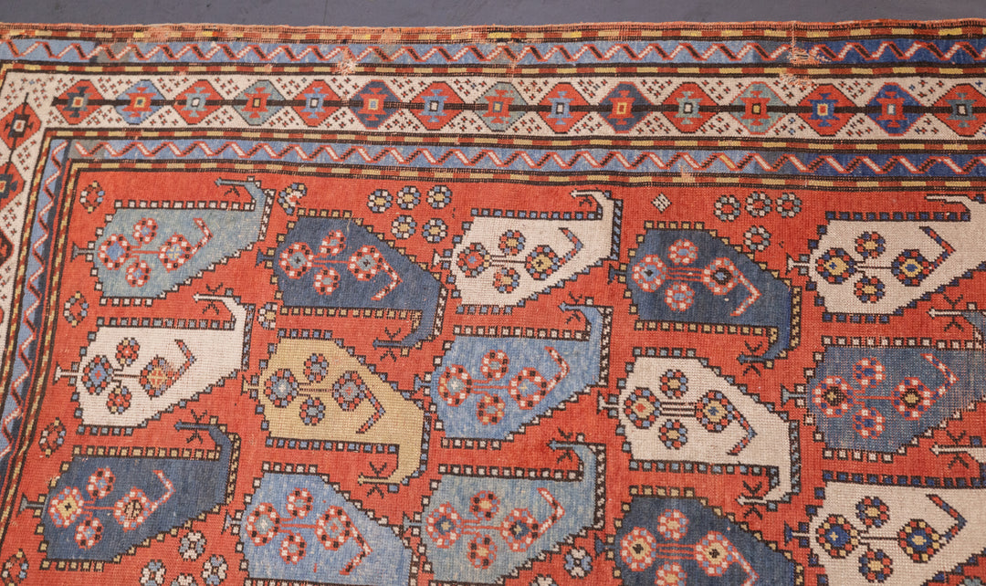 Antique Kazak Rug 3'9'' x 6'1''