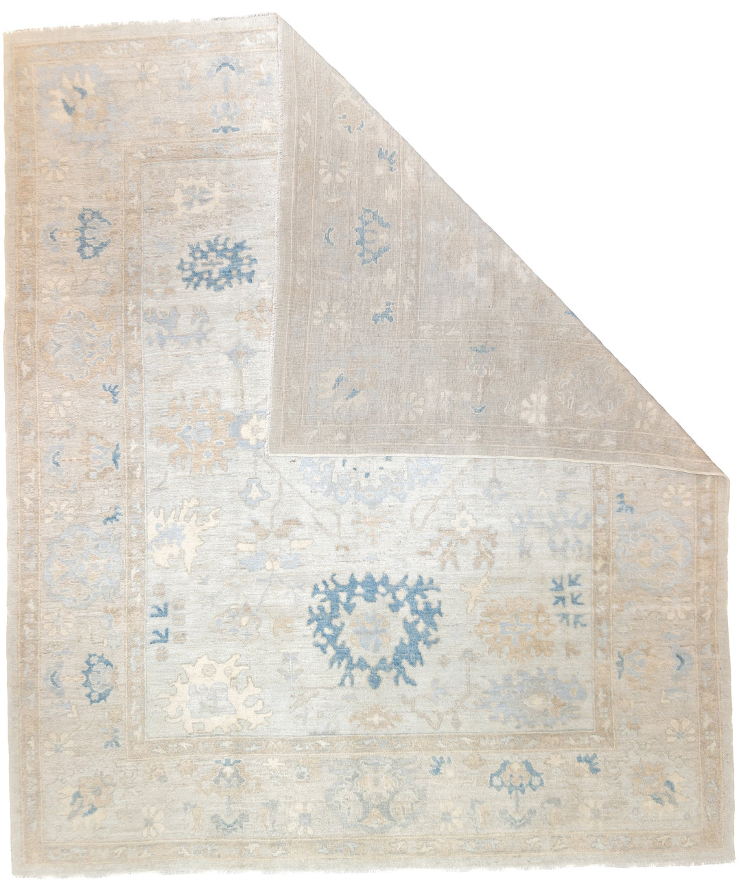 Fine Vintage Oushak Wool Rug 8'1'' x 9'7''