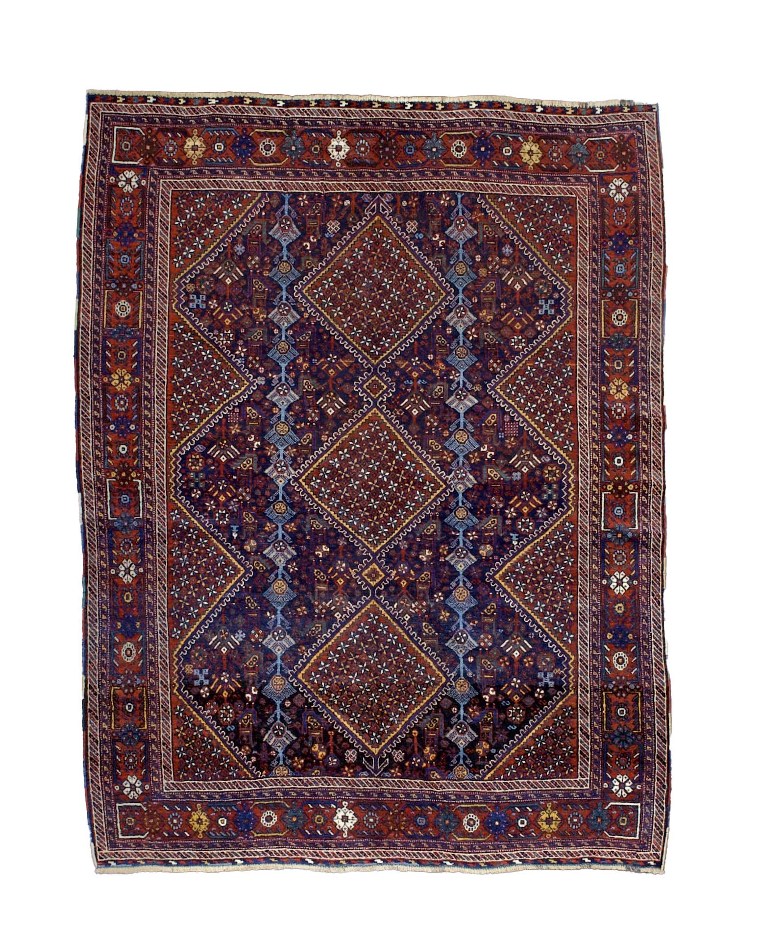Antique Persian Qashqai Rug 5'4” x 7'1” – Victor Gallery