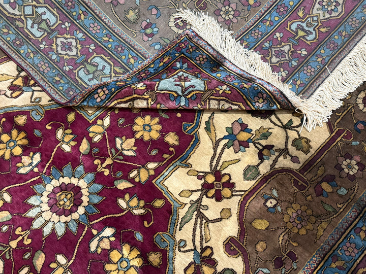 Extremely Fine and Rare Antique Silk Persian Rug 3’6” x 5’1”