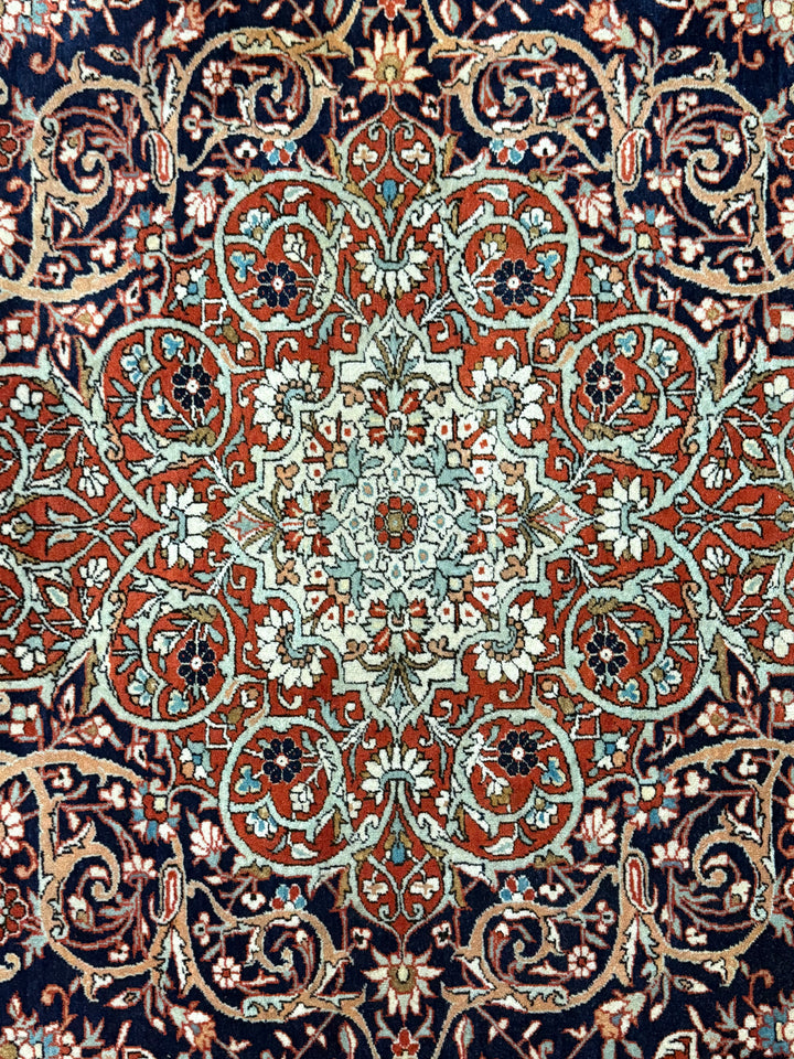 Antique Persian Mohtasham Kashan 4'3" x 7'