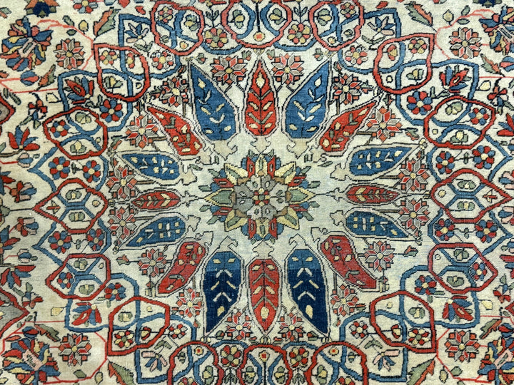 Antique Persian Mohtasham Kashan 4'4" x 6’8"