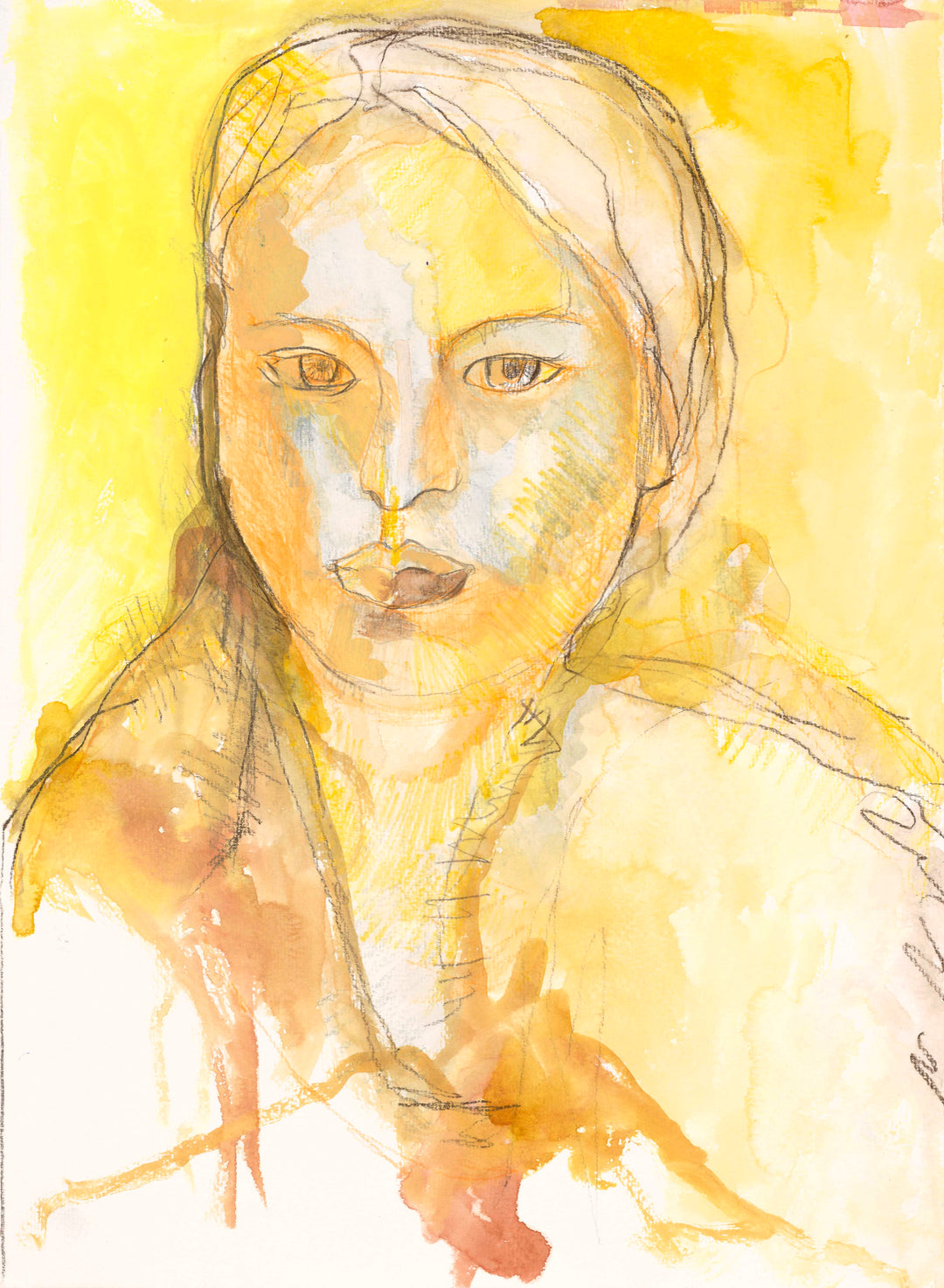 Woman in yellow