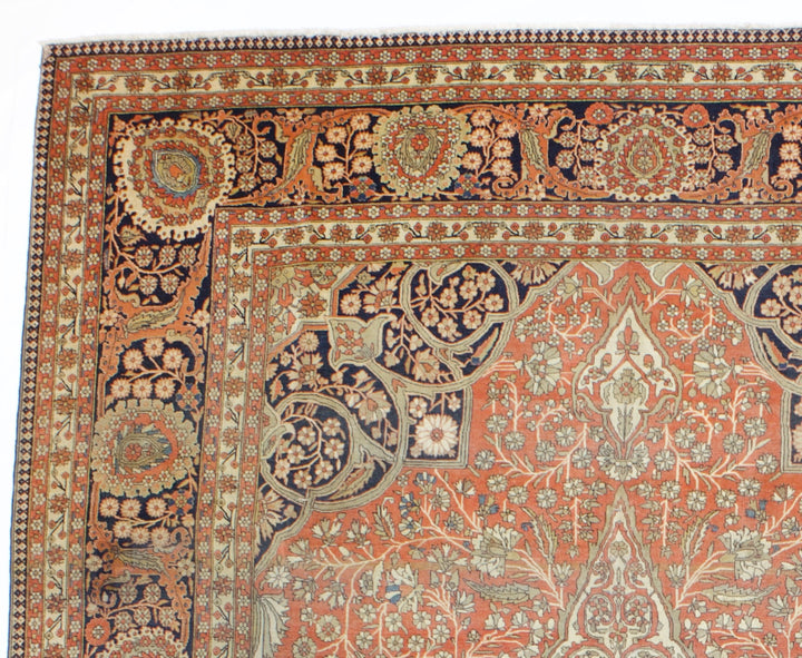 Antique Mohtasham Kashan Rug 8'4'' x 11'4''