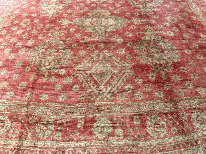Antique Oushak Rug 14’2” x 20’6”