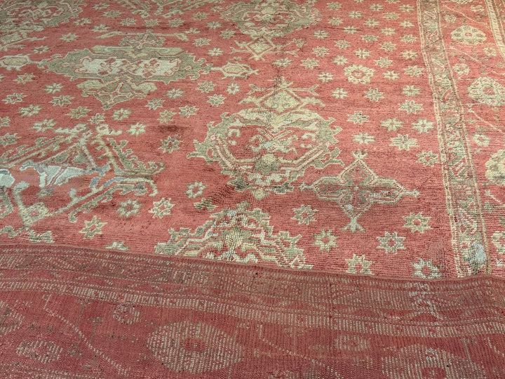 Antique Oushak Rug 14’2” x 20’6”
