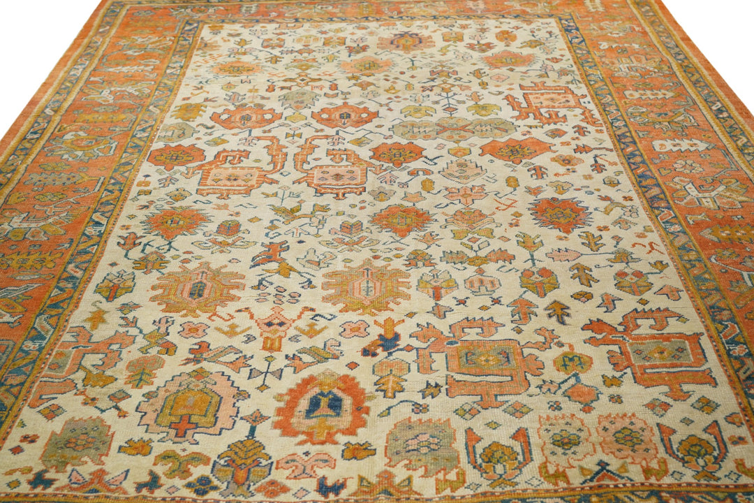 Antique Oushak Rug 9'0'' x 13'5''