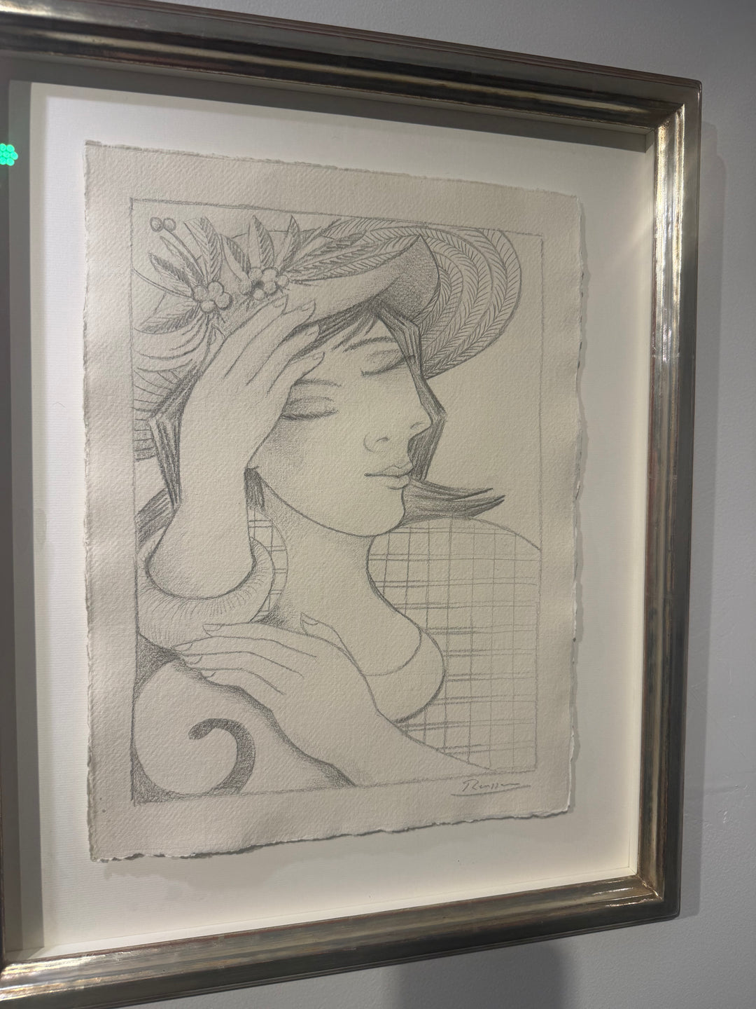 Artist: Erik Renssen.Title: Woman taking a nap.