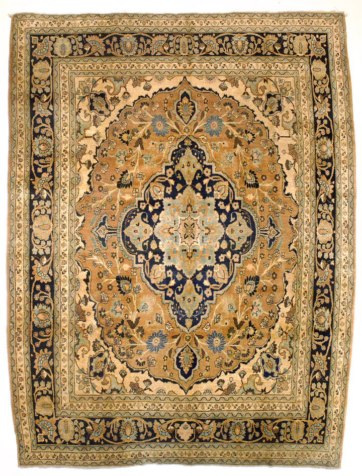 Vintage Persian Mashad Rug 9’3" x 12’2”