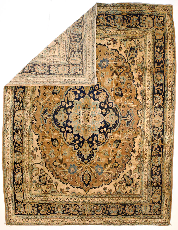 Vintage Persian Mashad Rug 9’3" x 12’2”