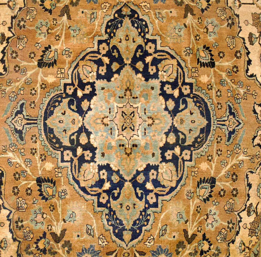 Vintage Persian Mashad Rug 9’3" x 12’2”