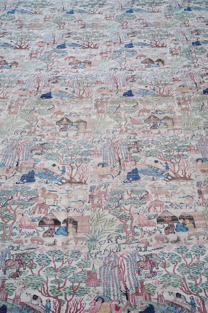 Antique  Lavar Kerman Rug 21’ x 29’6’