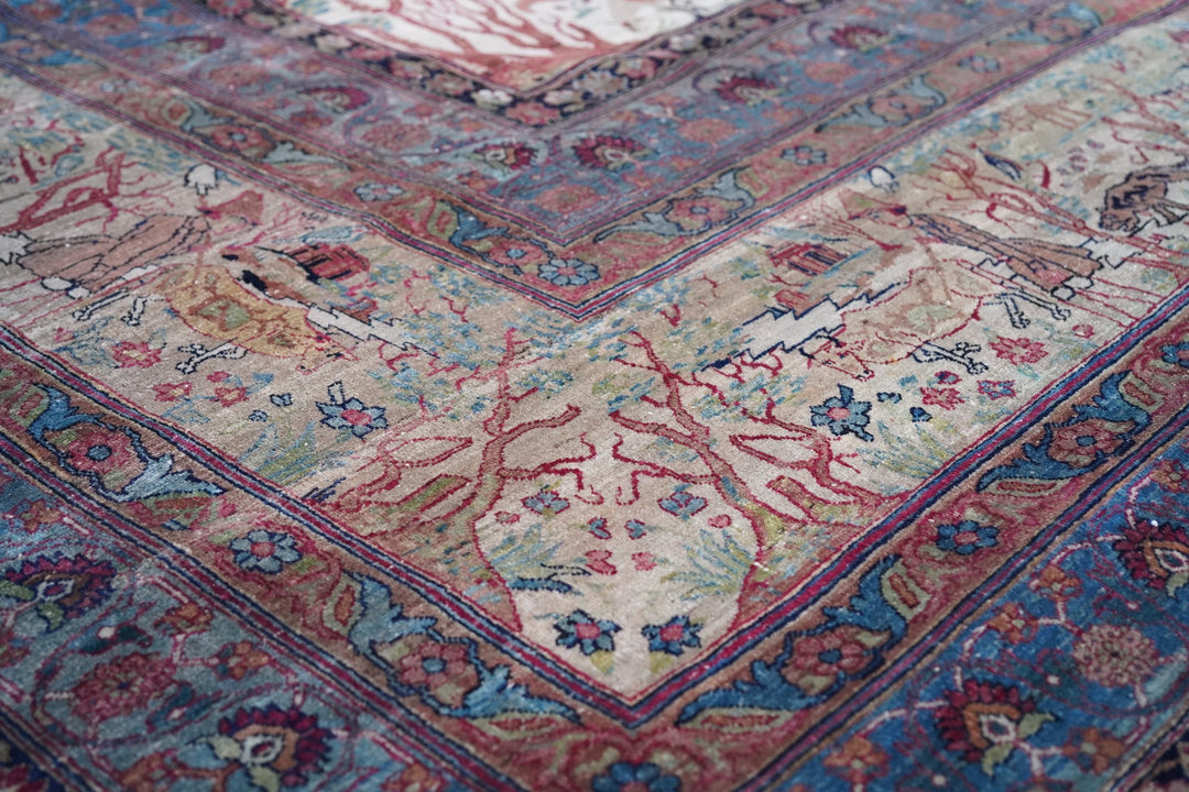 Antique  Lavar Kerman Rug 21’ x 29’6’
