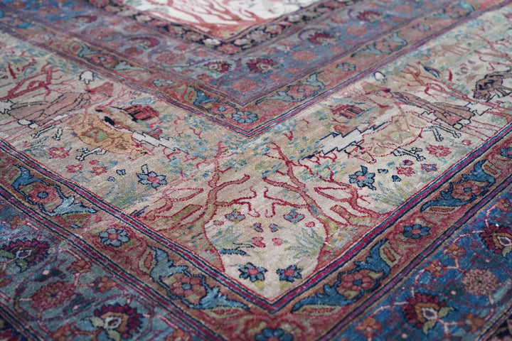 Antique  Lavar Kerman Rug 21’ x 29’6’