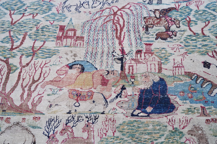 Antique  Lavar Kerman Rug 21’ x 29’6’