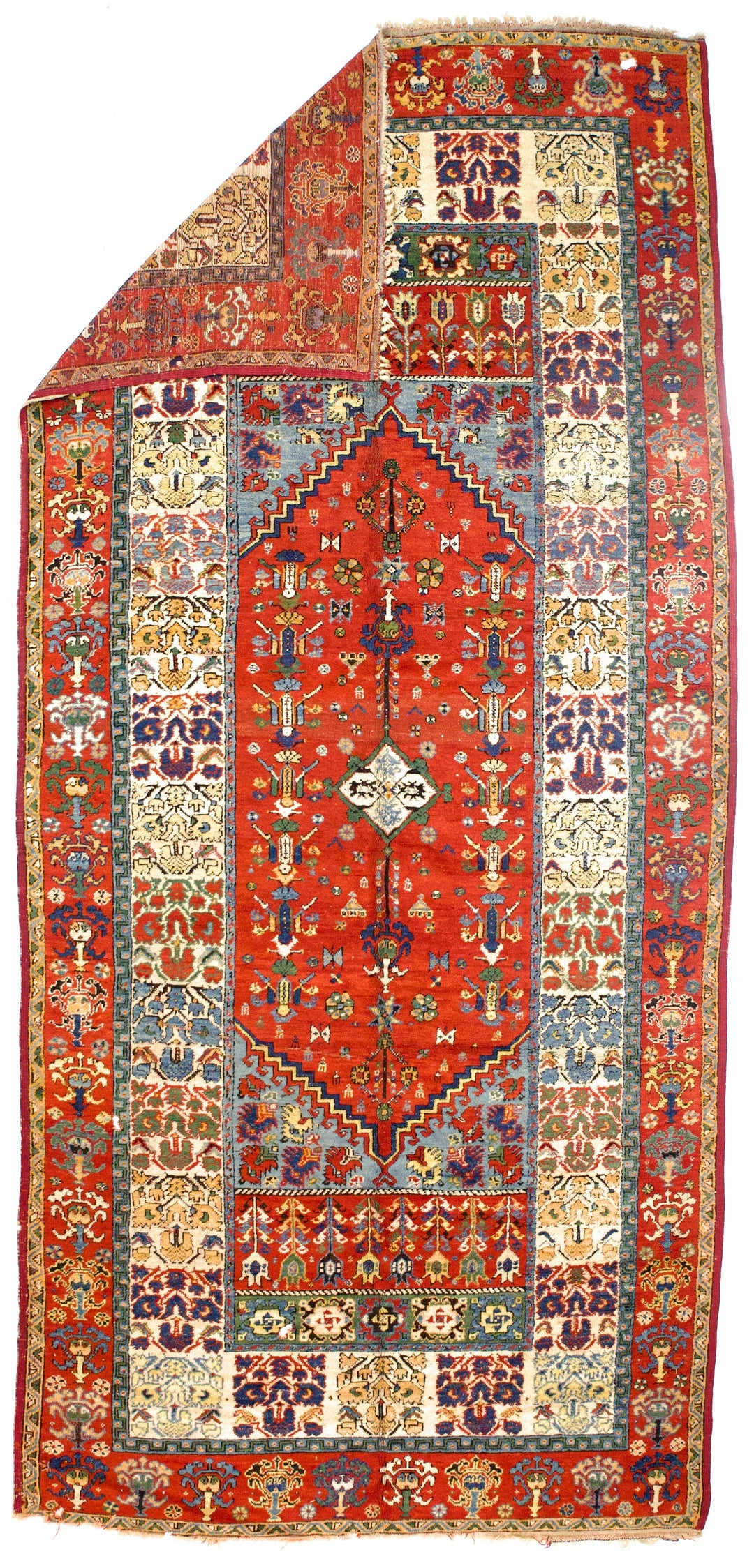 Antique Moroccan Wool Rug 6’4” x 13’1”