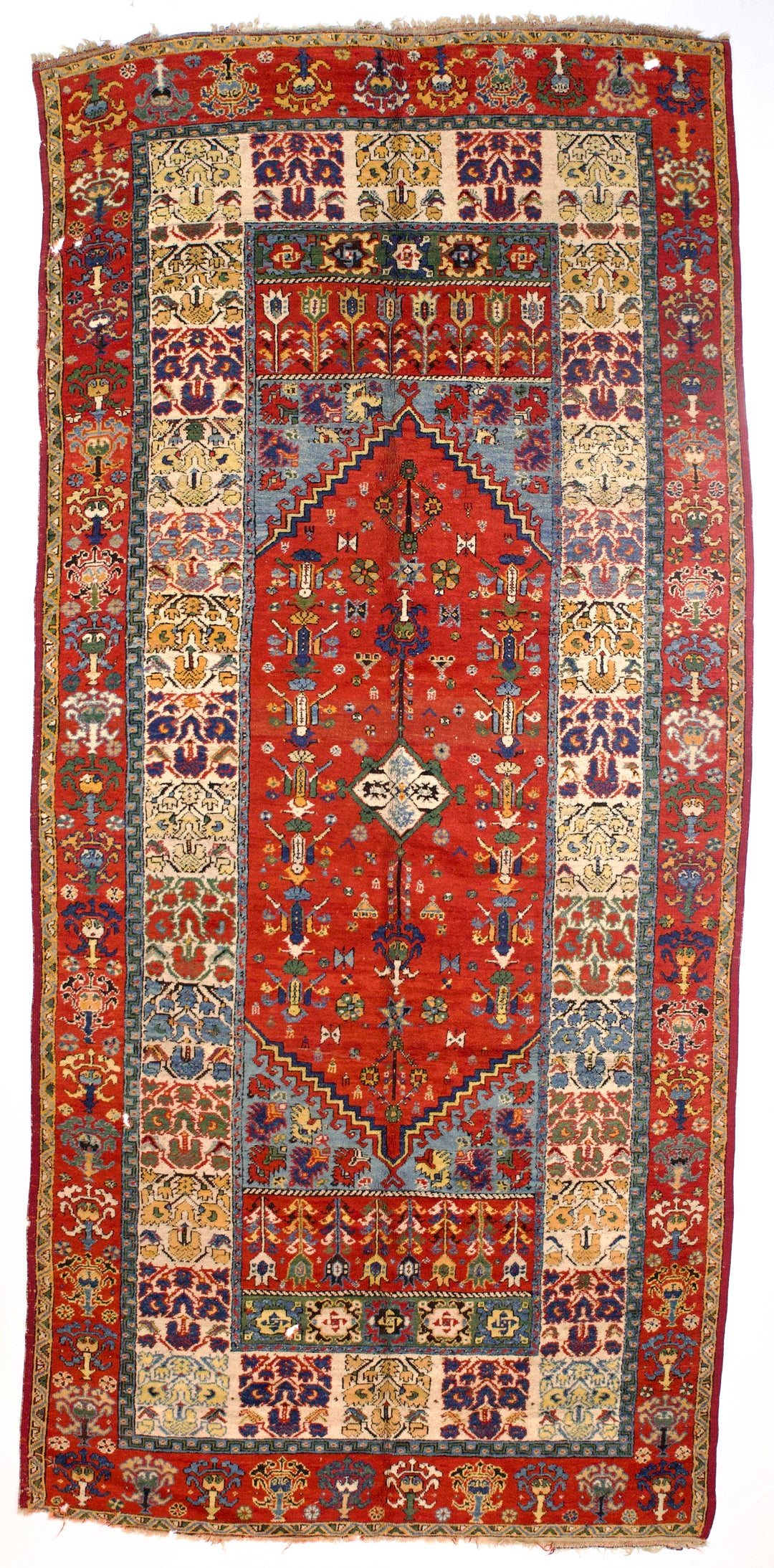 Antique Moroccan Wool Rug 6’4” x 13’1”