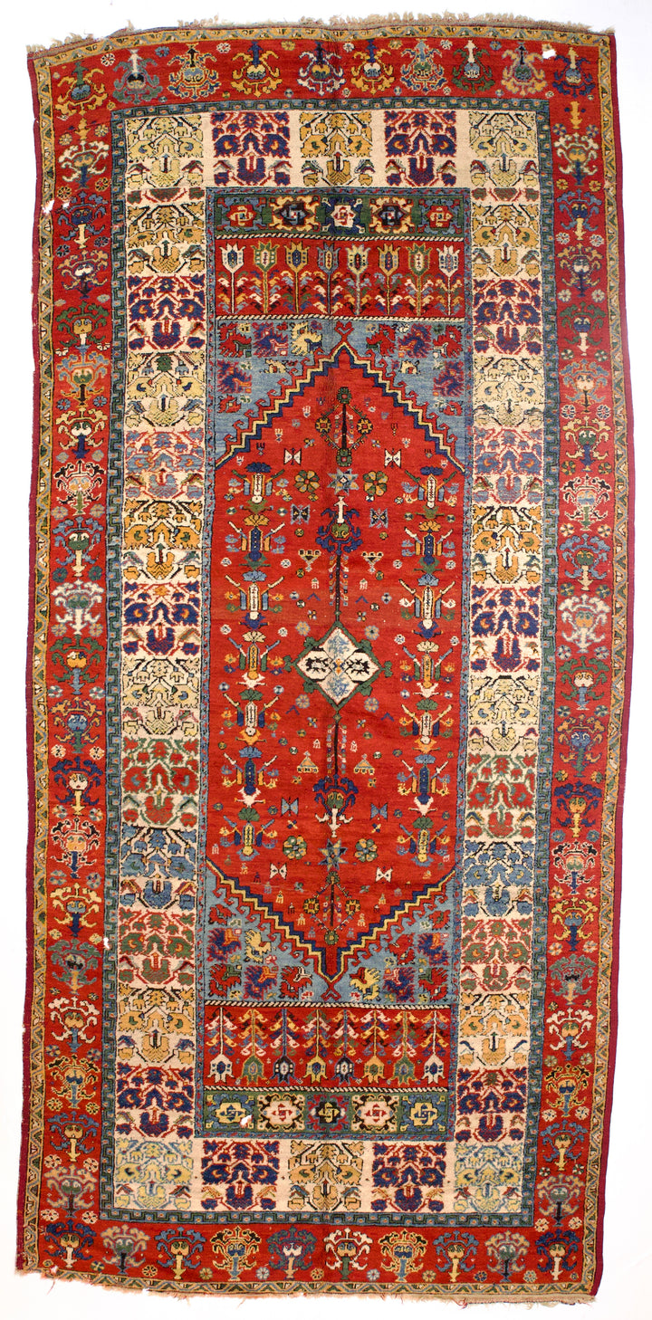 Antique Moroccan Wool Rug 6’4” x 13’1”