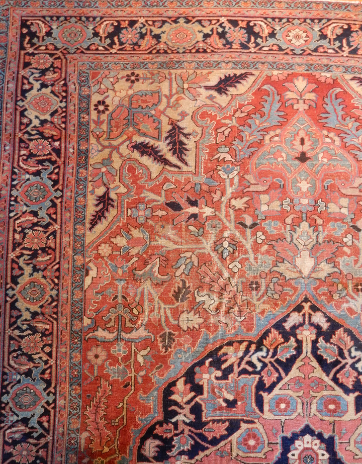 Antique Heriz Serapi Rug 8'9'' x 12'6''