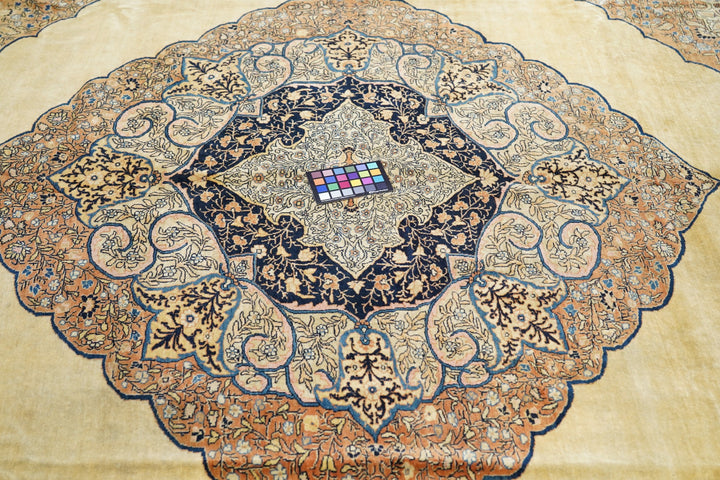 Antique Haji jalili Tabriz  Rug 9'5'' x 10'7''