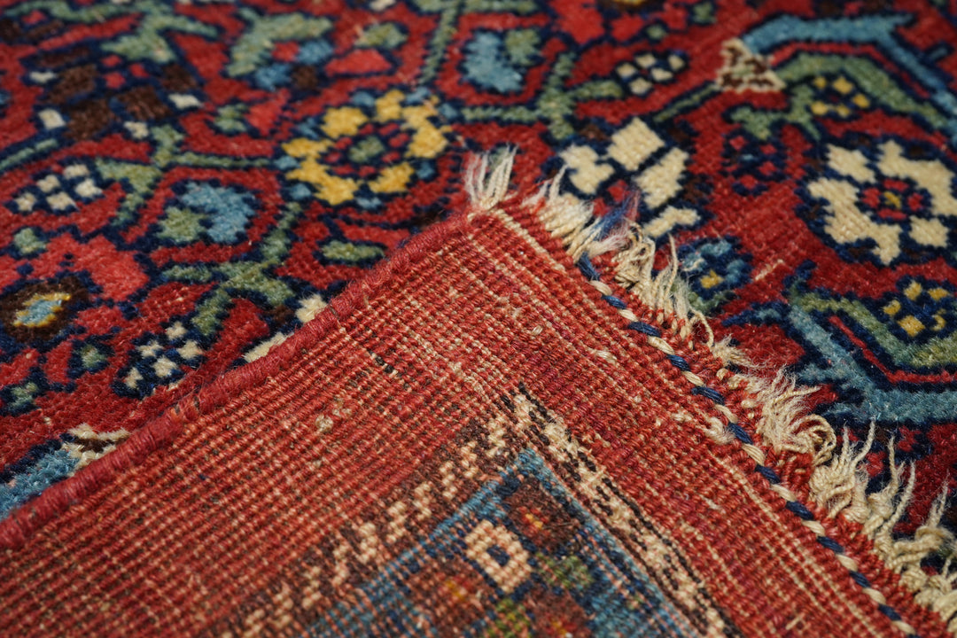 Antique Burgundy Bidjar Rug 7'5'' x 11'1''