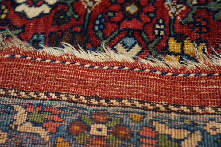 Antique Burgundy Bidjar Rug 7'5'' x 11'1''