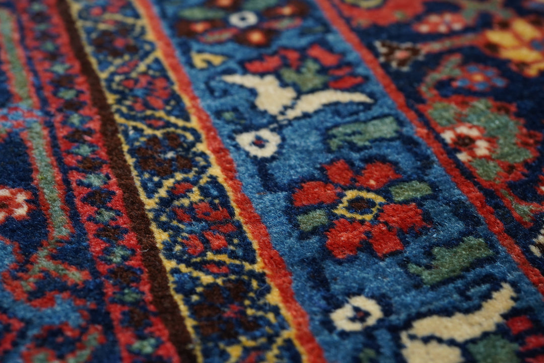 Antique Burgundy Bidjar Rug 7'5'' x 11'1''