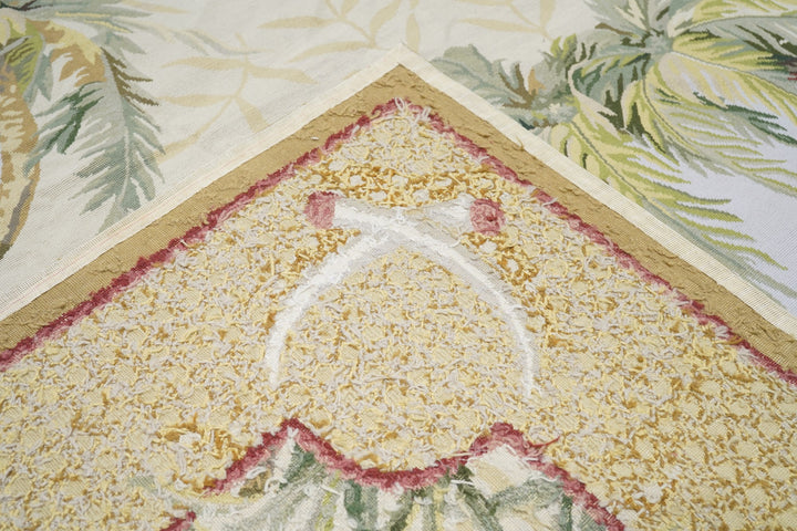 French Aubusson Design Rug 9' x 12'