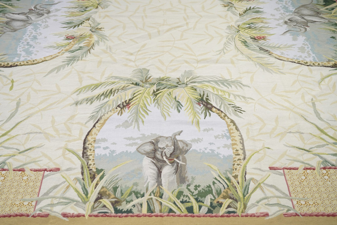 French Aubusson Design Rug 9' x 12'