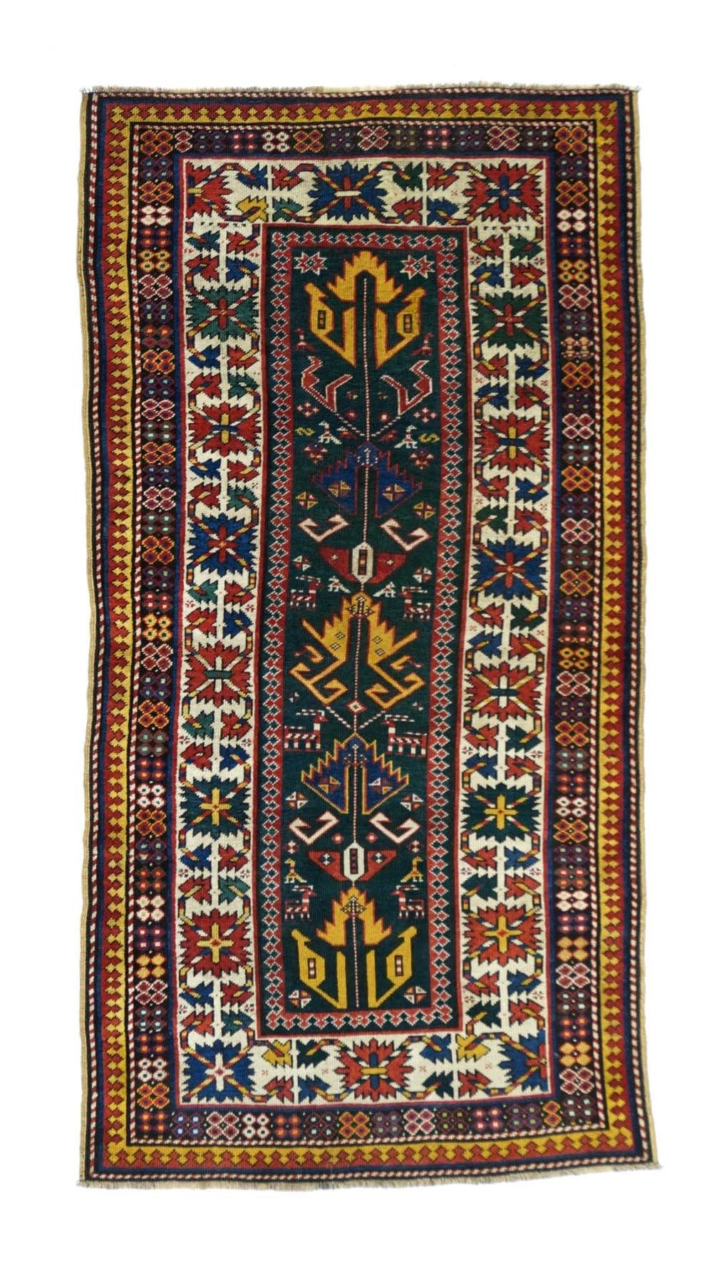 Antique Kazak Rug 3'3'' x 6'4''